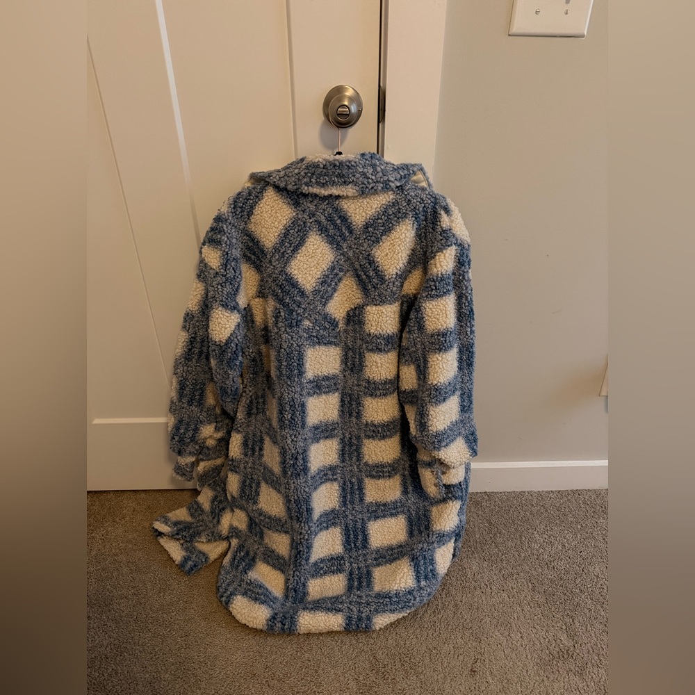 Blue and White Lulus Coat - Picture 3 of 5